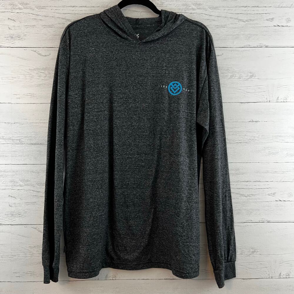 Veece Long Sleeve Heather Gray Lightweight Hoodie‎ Size XL